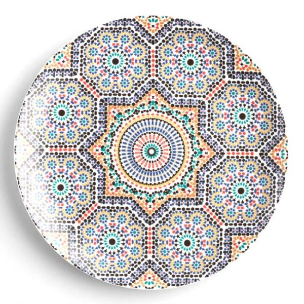 moroccan plate with mosaics